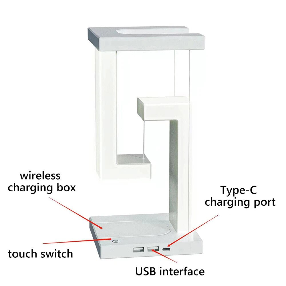 FTOYIN Suspending Anti-gravity Night Light 10W details ad features