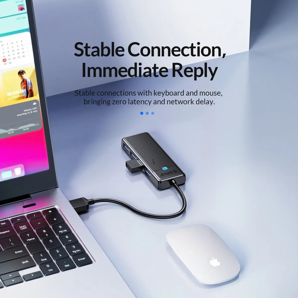 ORICO Type C USB HUB 3.0 4-Port Splitter - Ultra-Slim