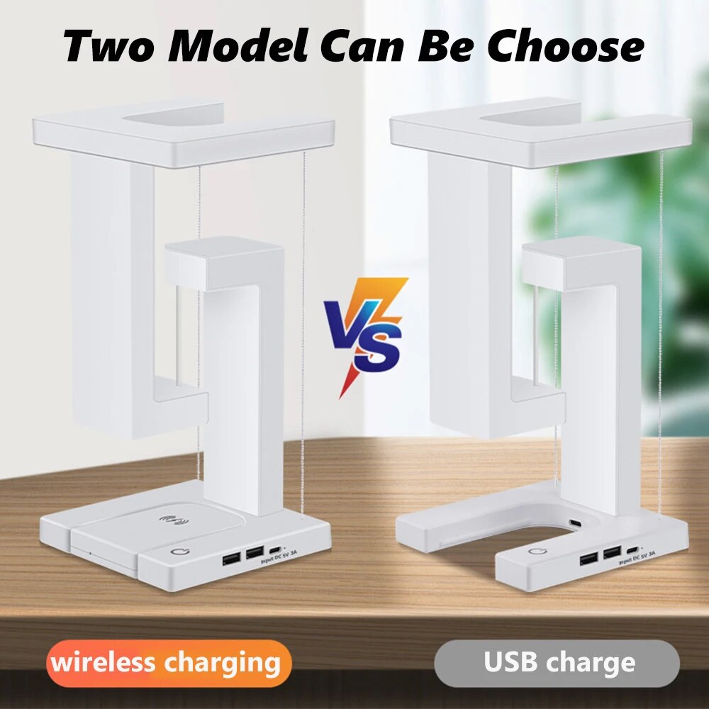 FTOYIN Suspending Anti-gravity Night Light 10W with or with out wireless charching