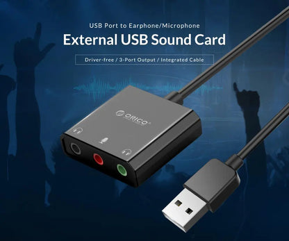 ORICO SC2 External USB Sound Card No Volume control variation with USB port