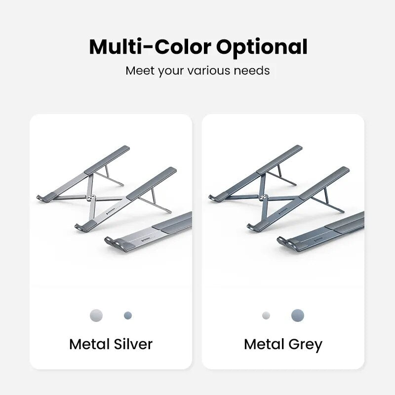 UGREEN Laptop Stand in Meetal silver and Metal Grey