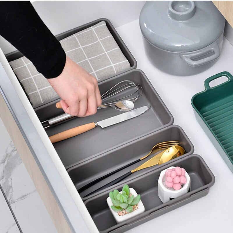 8PCS Combination Drawer Storage Boxes Used inside a kitchen drawer