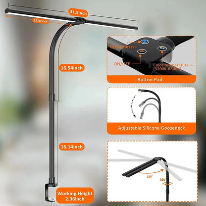 LAOPAO Double Head LED Screen/Desk lamp highlighting feature details