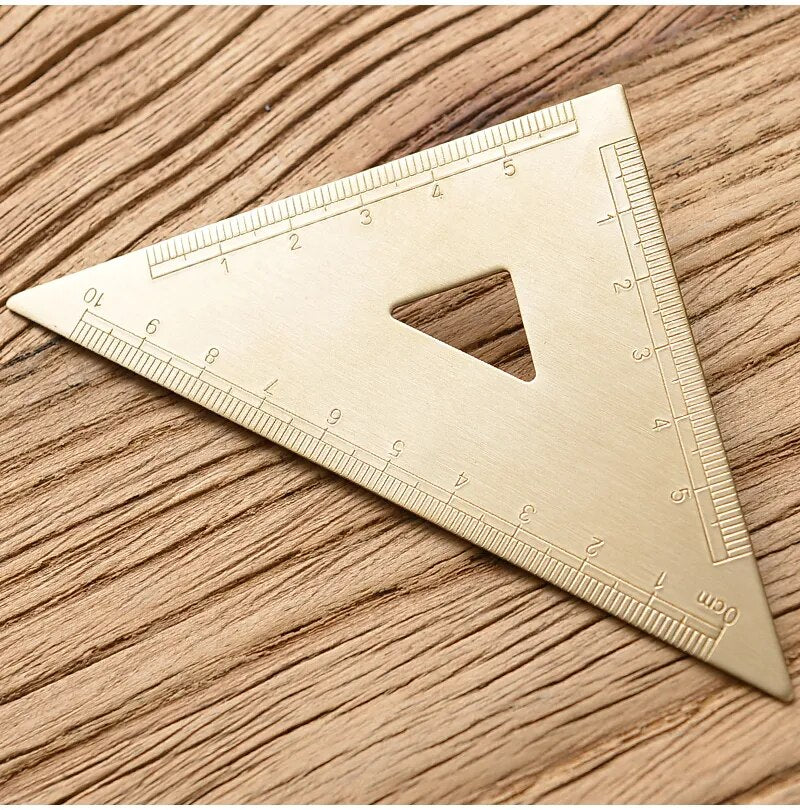 Vintage Brass Metal tri-angle