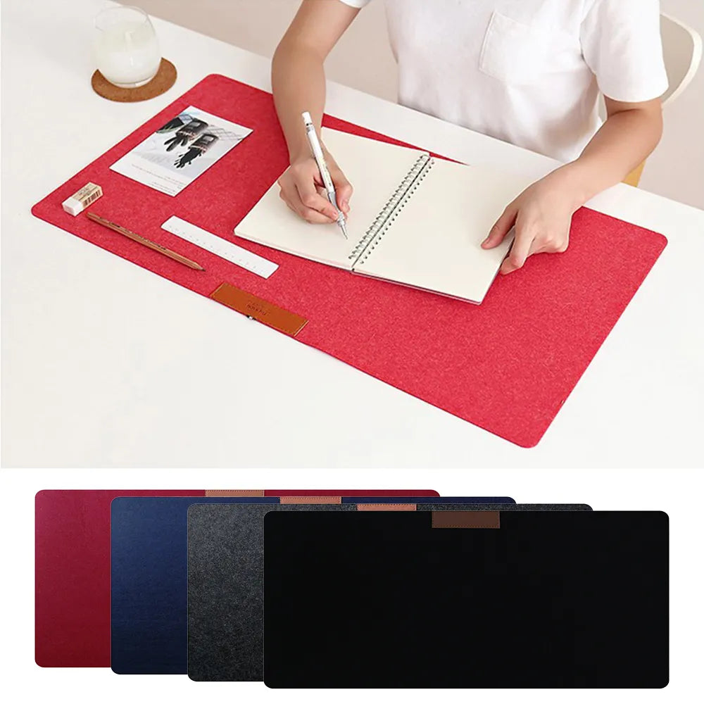 Felt mousepad or deskpad, Top view Multi