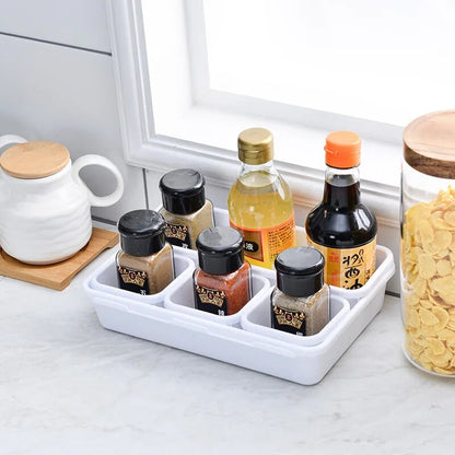 8PCS Combination Drawer Storage Boxes used for spices in kitchen