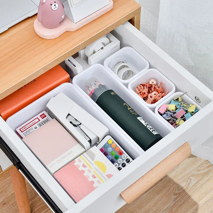 8PCS Combination Drawer Storage Boxes Used inside office drawer