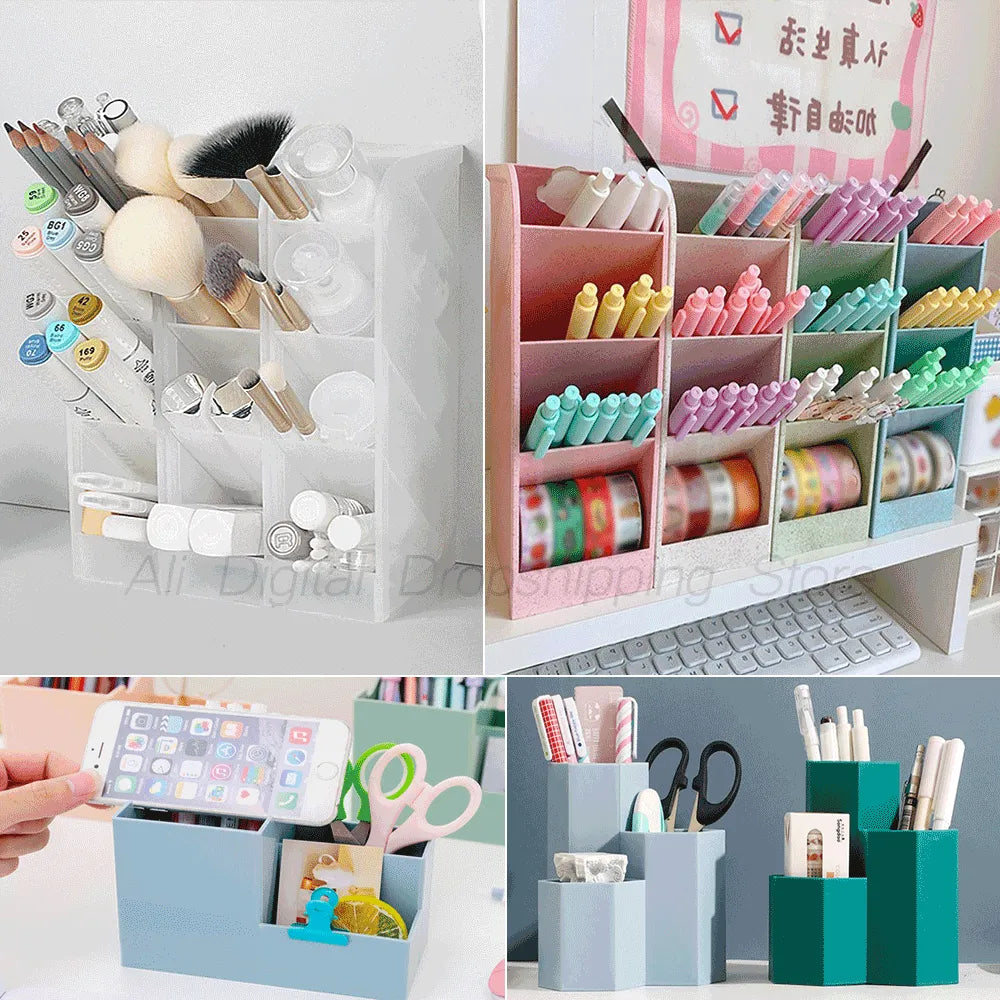 Desk Organizer Storage Box used to organize different art tools