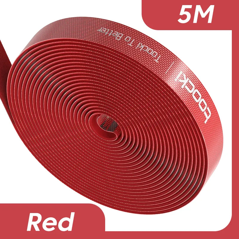 Toocki Hook and loop Cable managemnt tape 5m Red