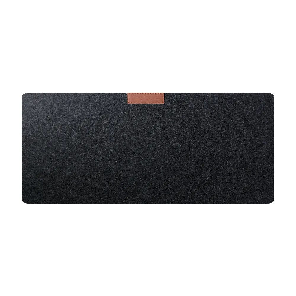 Felt mousepad or deskpad, Top view Dark Grey